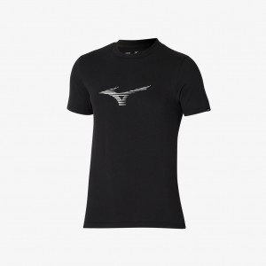 Mizuno ATHLETIC RB TEE Černé | CZ_MZN33278