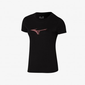 Mizuno ATHLETIC RB TEE Černé | CZ_MZN76458