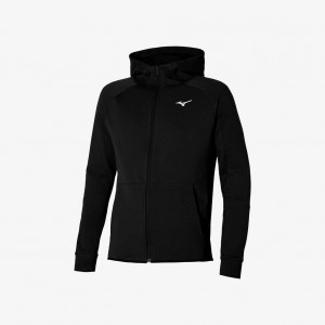 Mizuno ATHLETIC SWEAT JACKET Černé | CZ_MZN40752