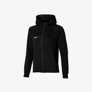 Mizuno ATHLETIC SWEAT JACKET Černé | CZ_MZN55002