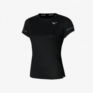 Mizuno DRY AEROFLOW TEE Černé | CZ_MZN38866