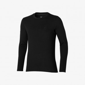 Mizuno LONG SLEEVE SHIRT SR4 Černé | CZ_MZN96731