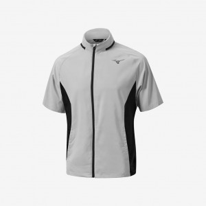 Mizuno MIZUNO DRIZZLE HOODIE T Šedé | CZ_MZN53934