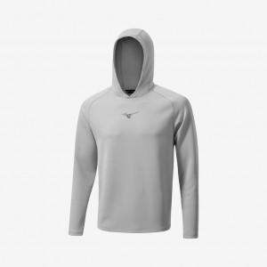 Mizuno MIZUNO G STYLE HOODIE 24 Šedé | CZ_MZN30641