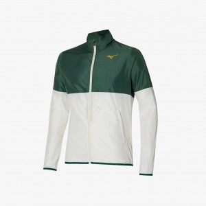 Mizuno PRINTED JACKET Zelene Bílé | CZ_MZN46738