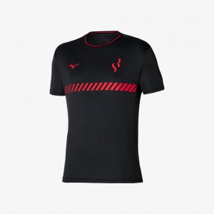 Mizuno TRAINING TEE SR4 Černé | CZ_MZN53300