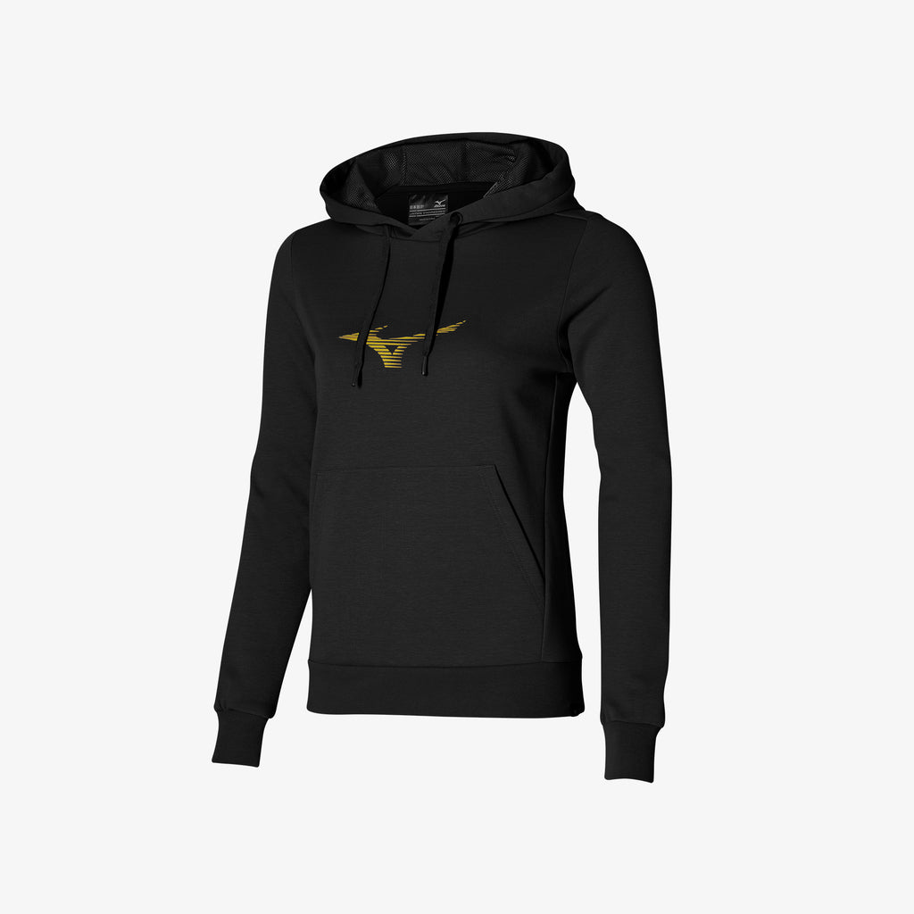 Mizuno ATHLETIC GRAPHIC HOODY Černé | CZ_MZN51119