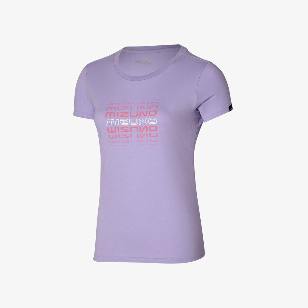 Mizuno ATHLETIC MIZUNO TEE Fialové | CZ_MZN97117