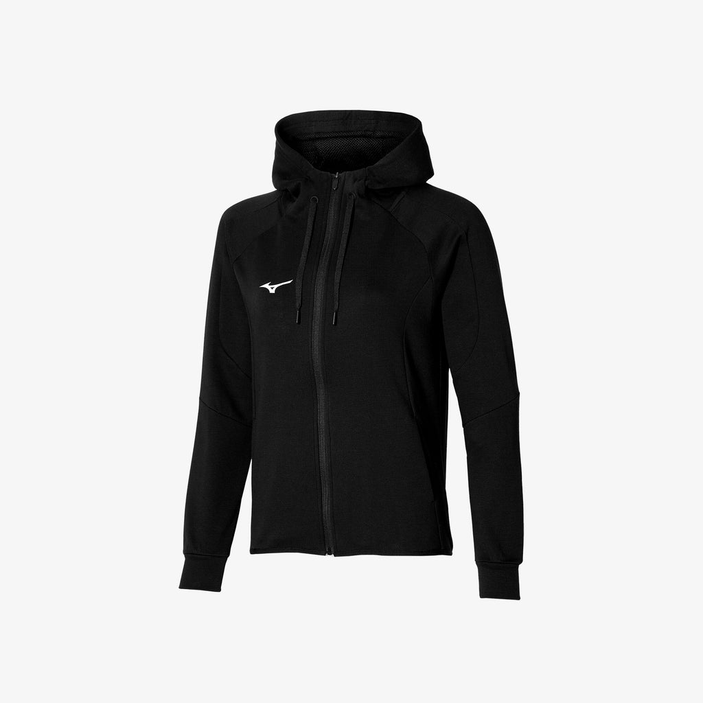 Mizuno ATHLETIC SWEAT JACKET Černé | CZ_MZN74078