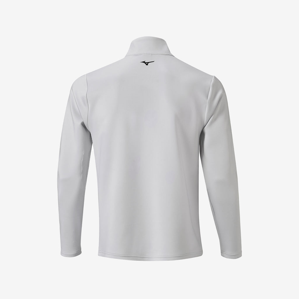 Mizuno BREEZE T STRIPE QUARTER ZIP Bílé | CZ_MZN52696