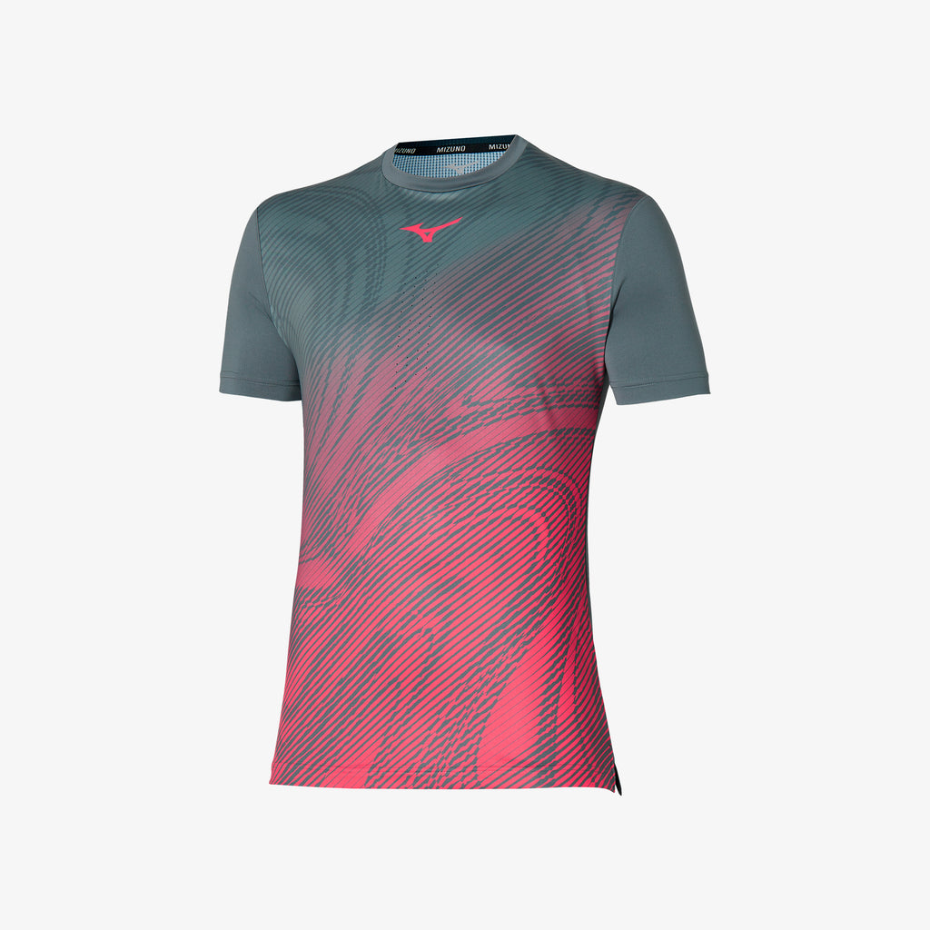 Mizuno CHARGE SHADOW GRAPHIC TEE Růžové Šedé | CZ_MZN62444