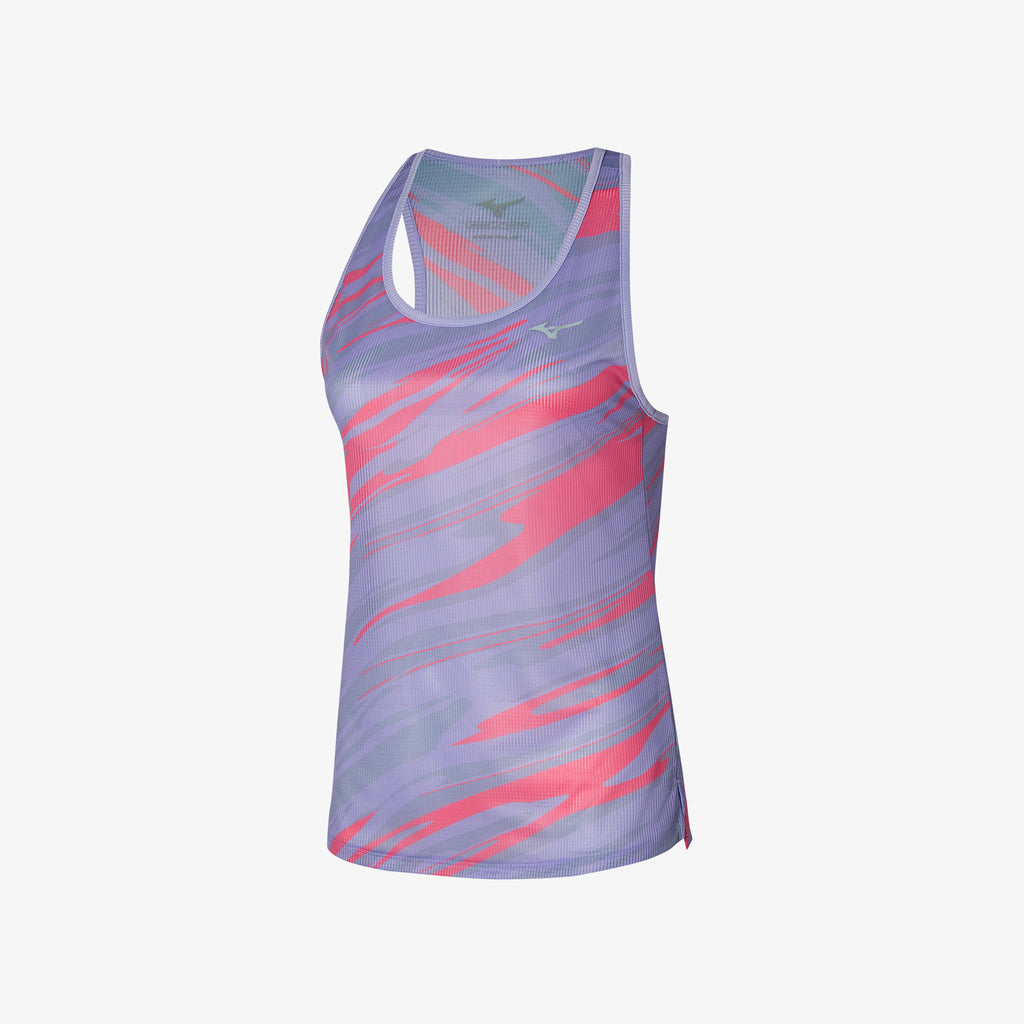 Mizuno DRY AEROFLOW GRAPHIC TANK Fialové | CZ_MZN64242