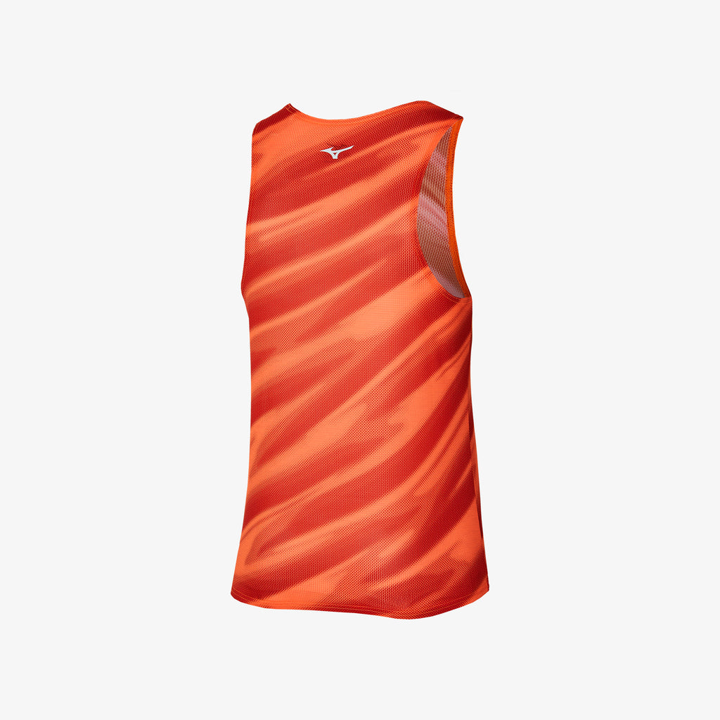 Mizuno DRY AEROFLOW GRAPHIC TANK Oranžové | CZ_MZN59735