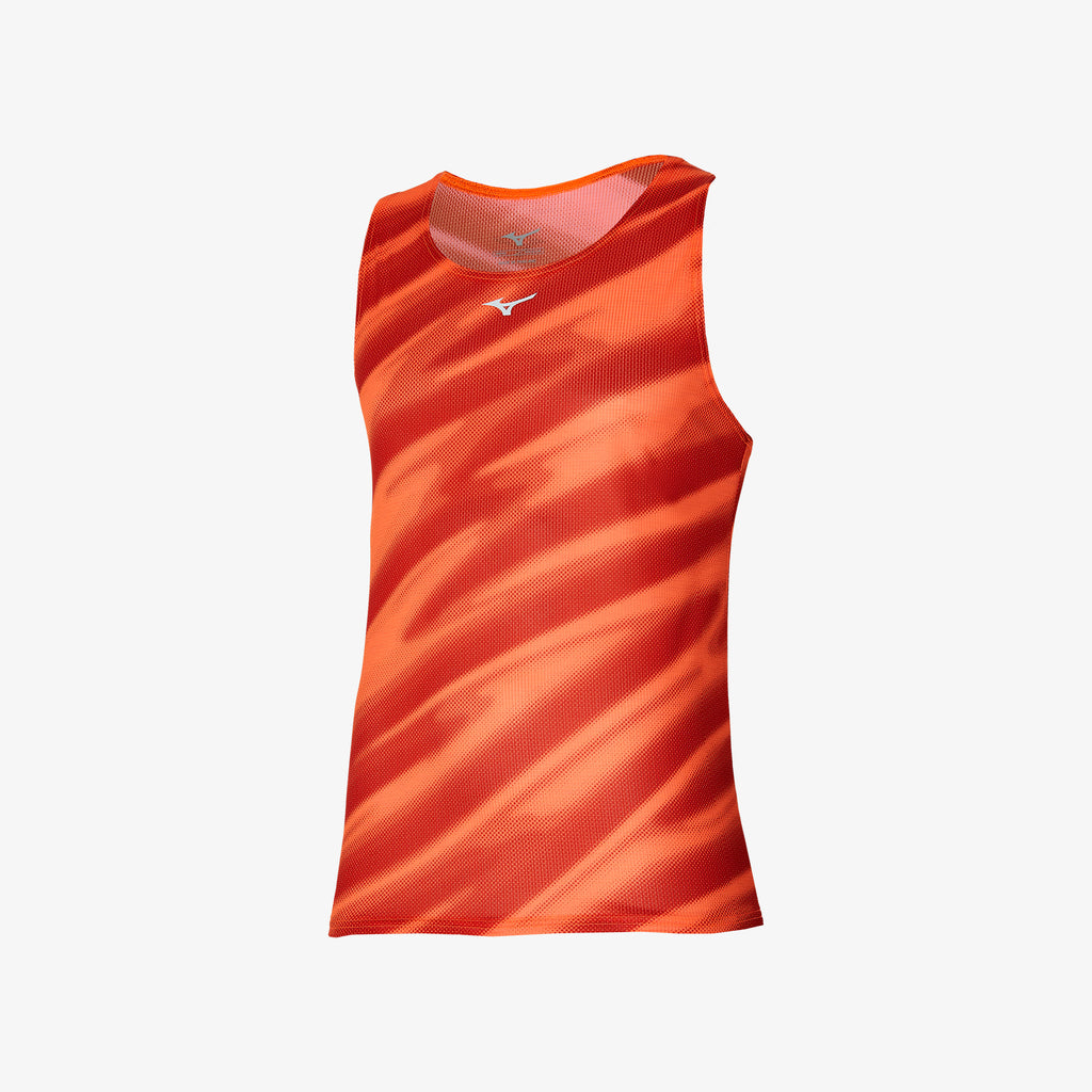 Mizuno DRY AEROFLOW GRAPHIC TANK Oranžové | CZ_MZN59735