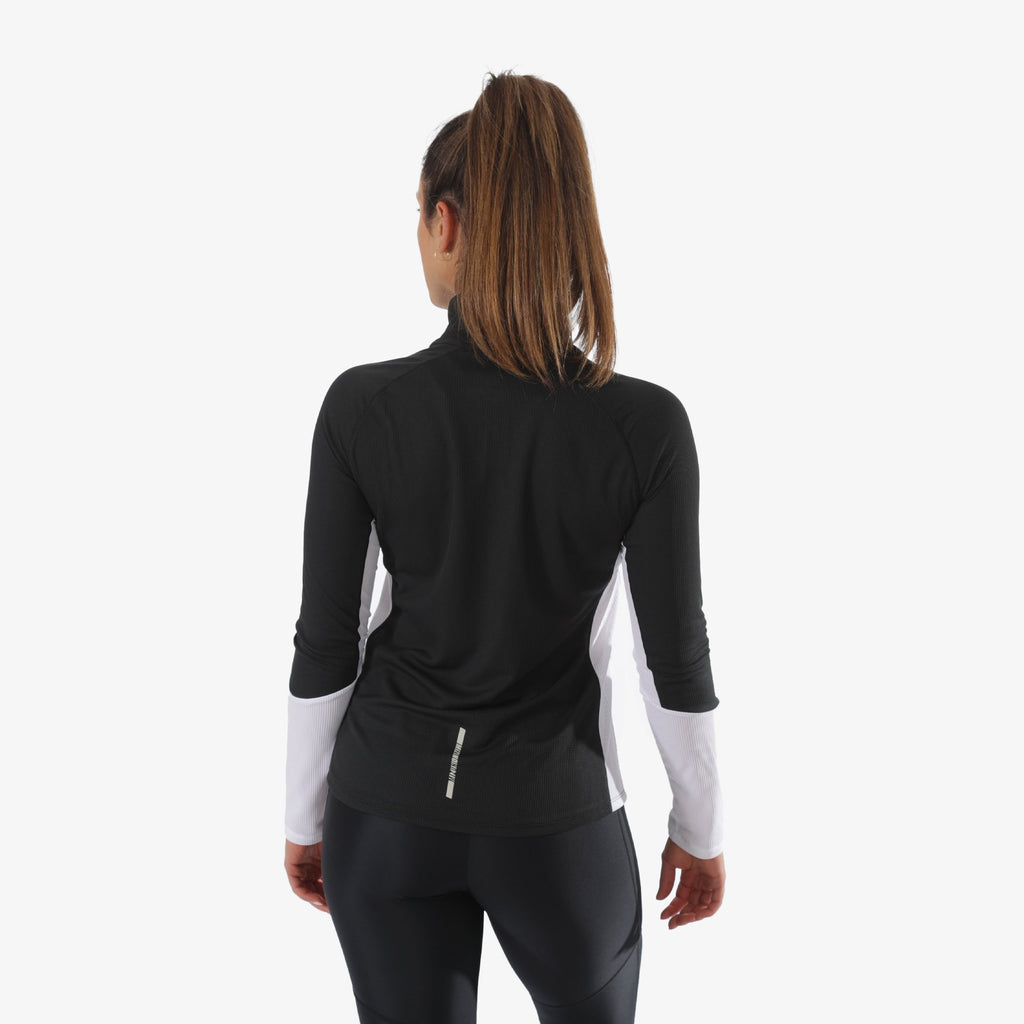 Mizuno DRY AEROFLOW LONG SLEEVE HALF ZIP Černé | CZ_MZN54950