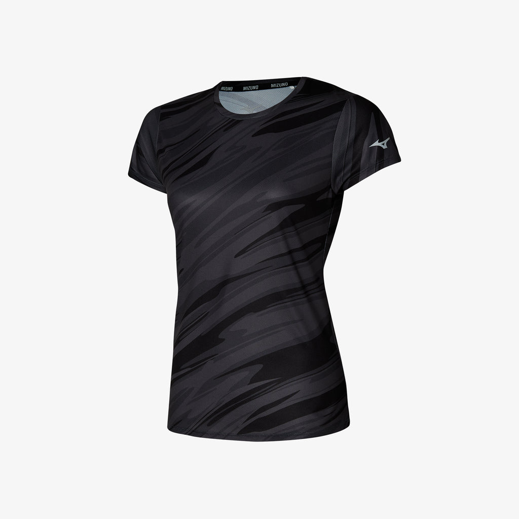 Mizuno IMPULSE CORE GRAPHIC TEE Černé | CZ_MZN49549