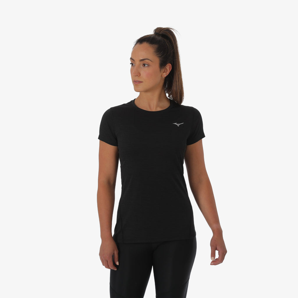 Mizuno IMPULSE CORE TEE Černé | CZ_MZN31650