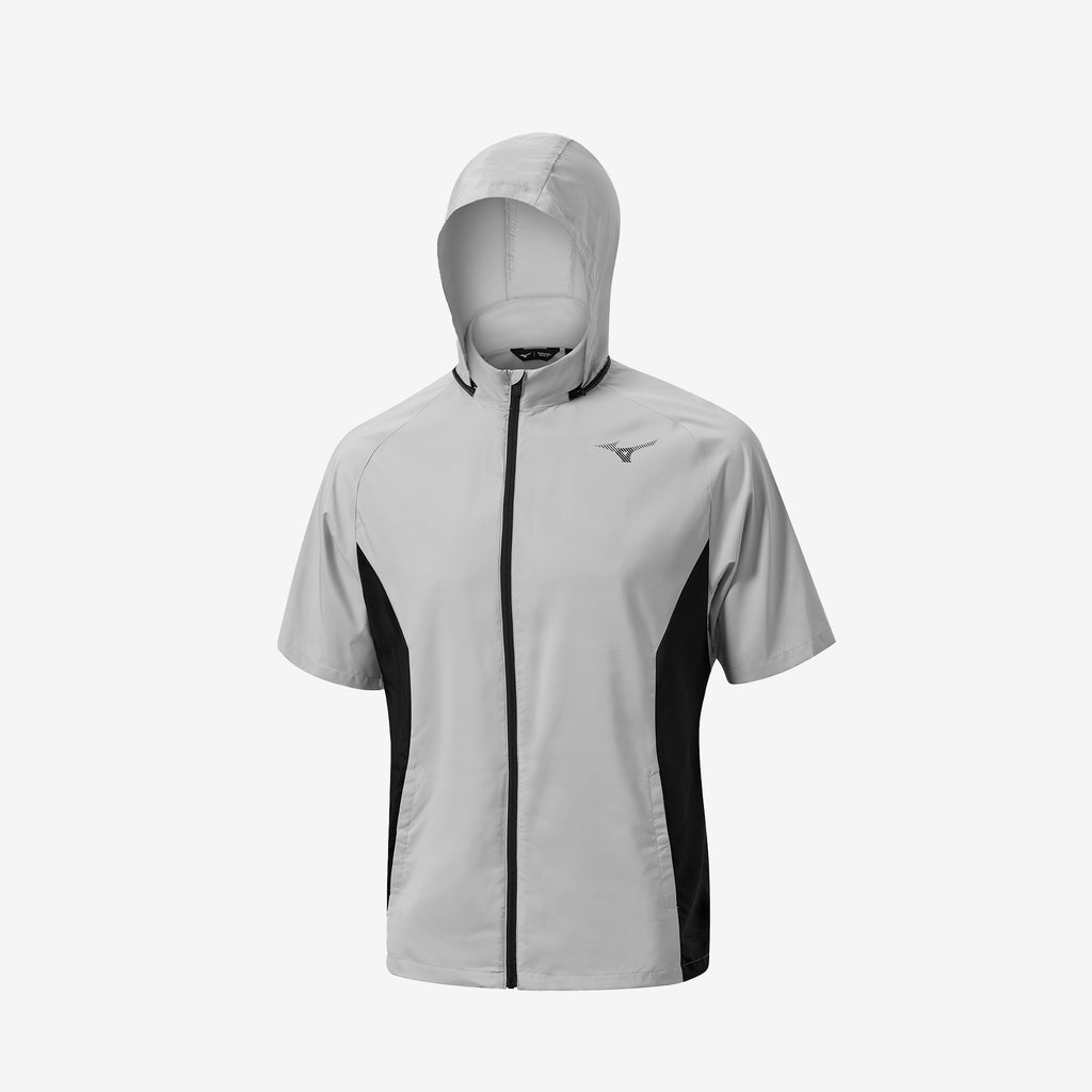 Mizuno MIZUNO DRIZZLE HOODIE T Šedé | CZ_MZN53934