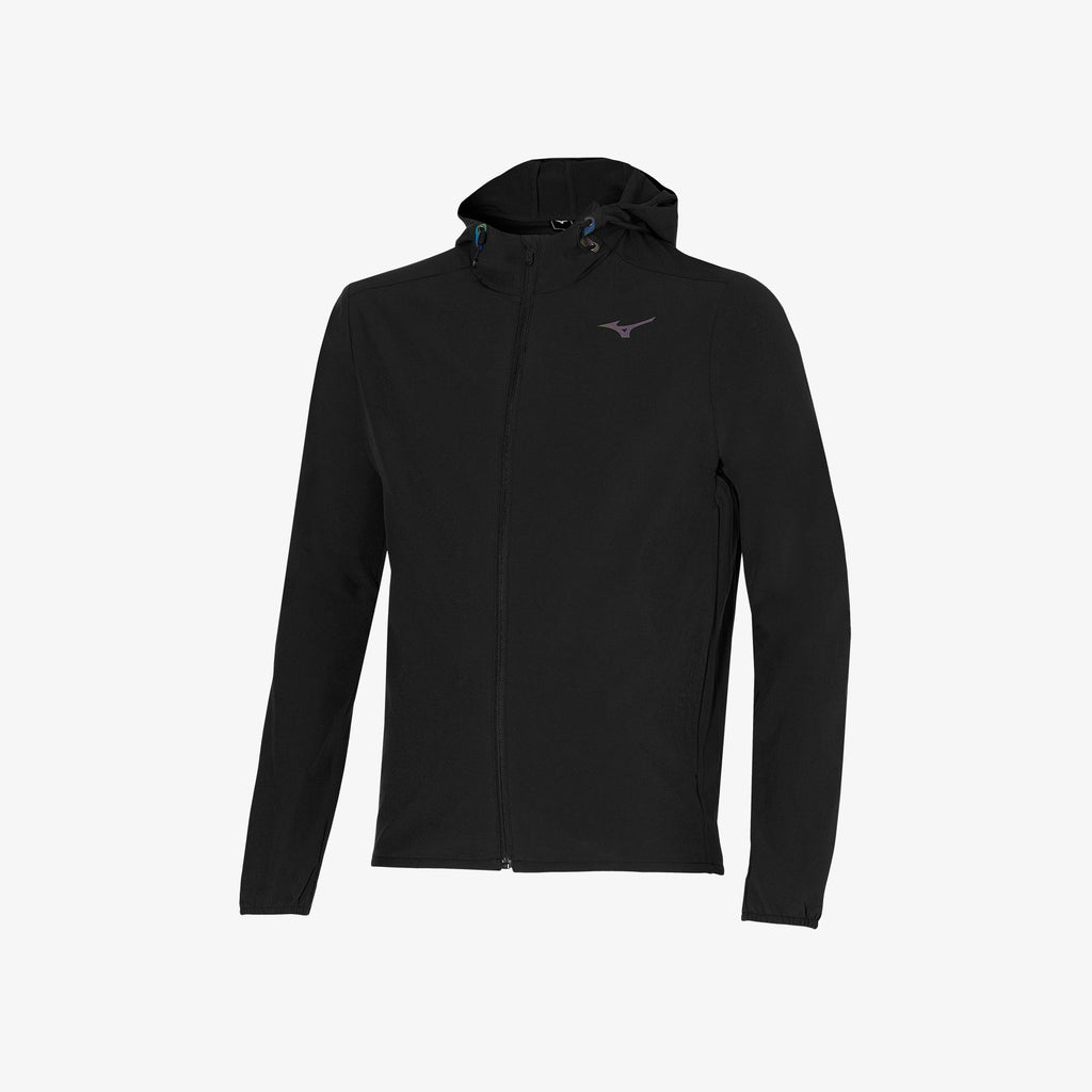 Mizuno MIZUNO TWO LOOPS 8 HOODED JACKET Černé | CZ_MZN84000