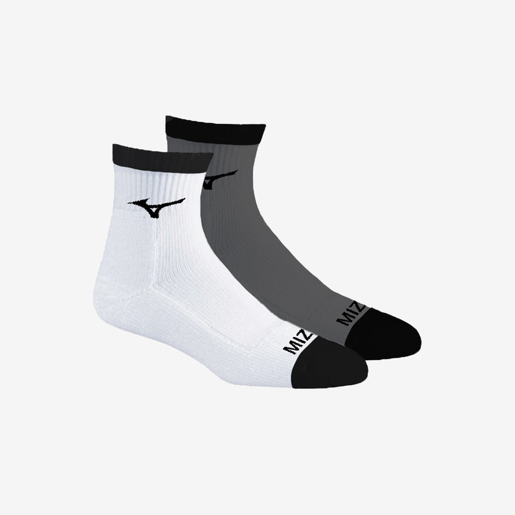 Mizuno QTR CREW FITTED SOCK (2-PACK) Bílé | CZ_MZN67287