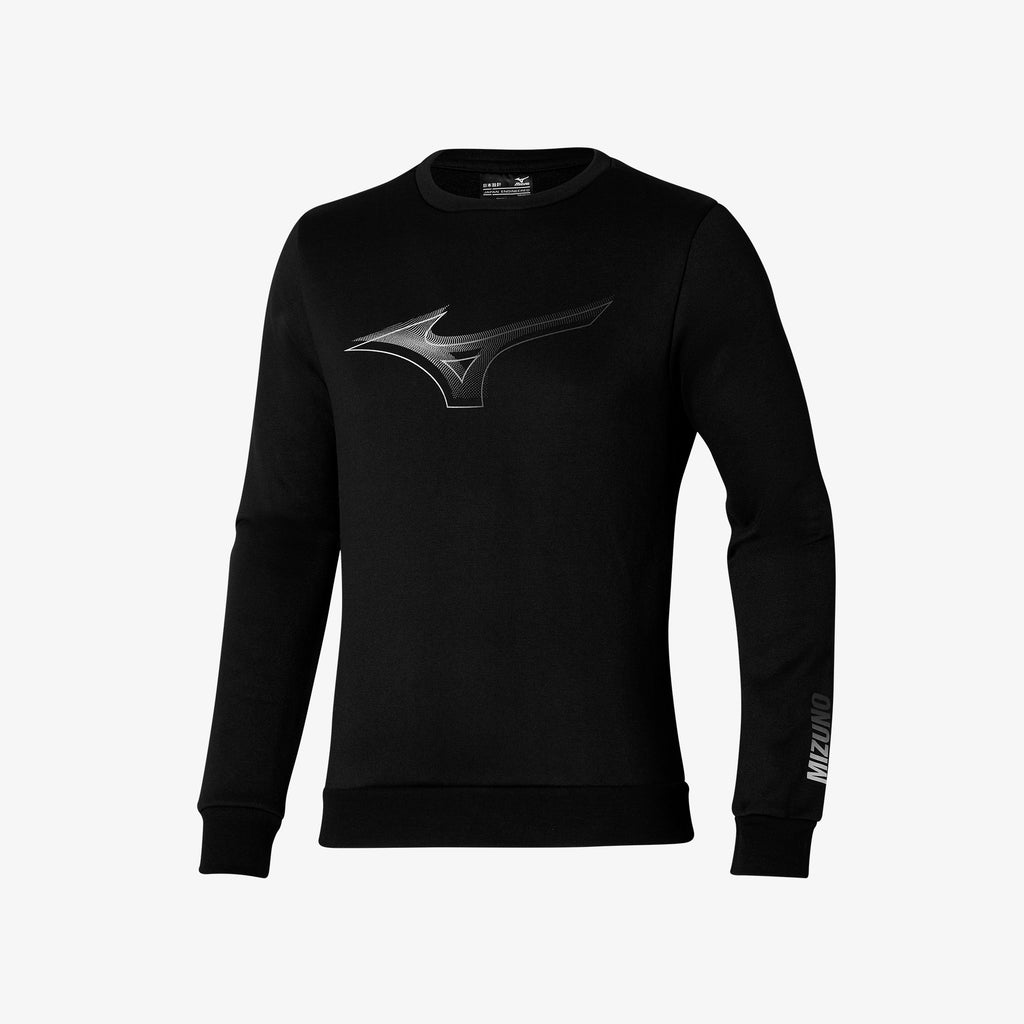 Mizuno RELEASE CREW SWEAT Černé | CZ_MZN80855