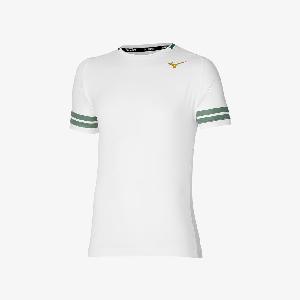 Mizuno SHADOW GRAPHIC TEE Bílé | CZ_MZN64439