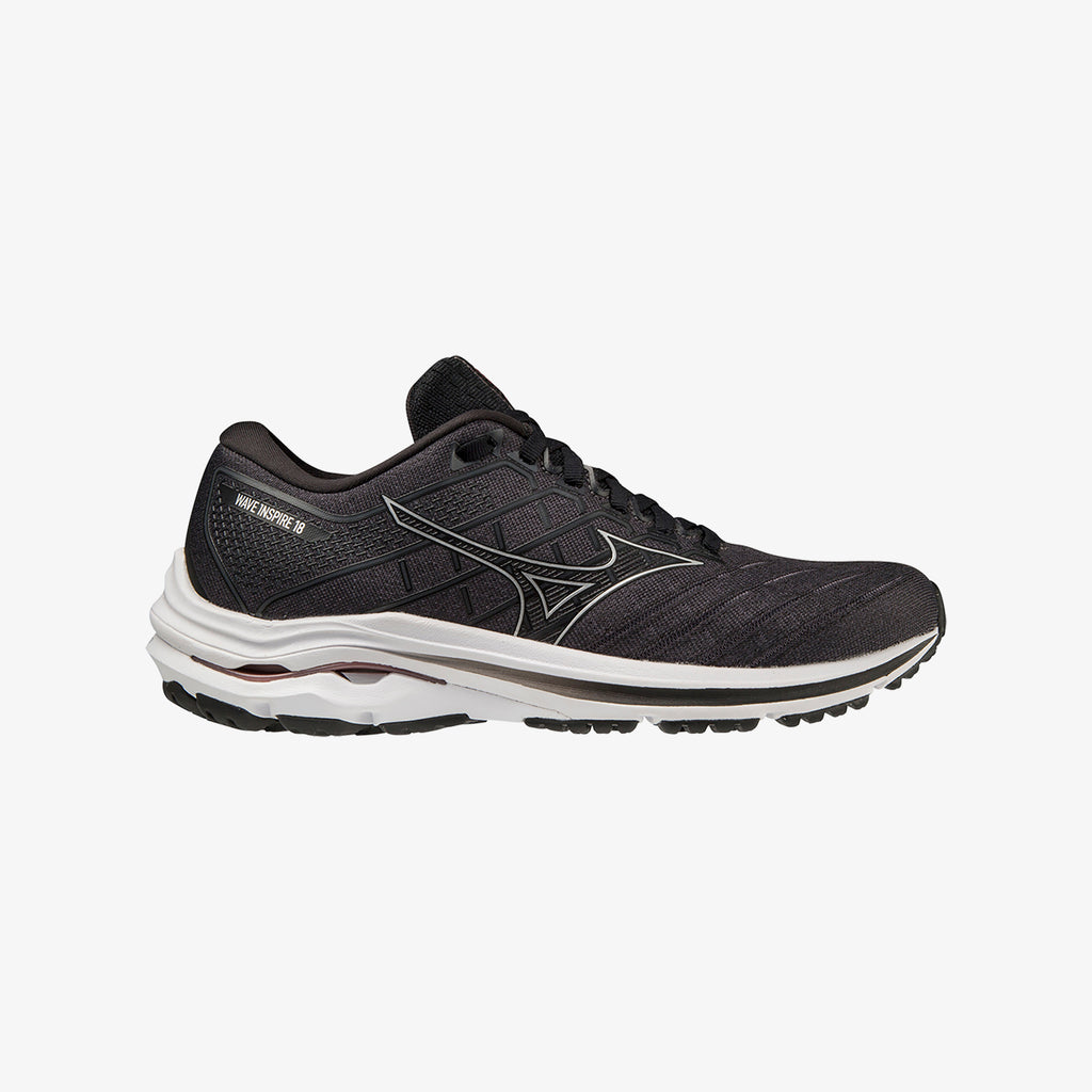 Mizuno WAVE INSPIRE 18 D WIDE Černé Stříbrné | CZ_MZN35896