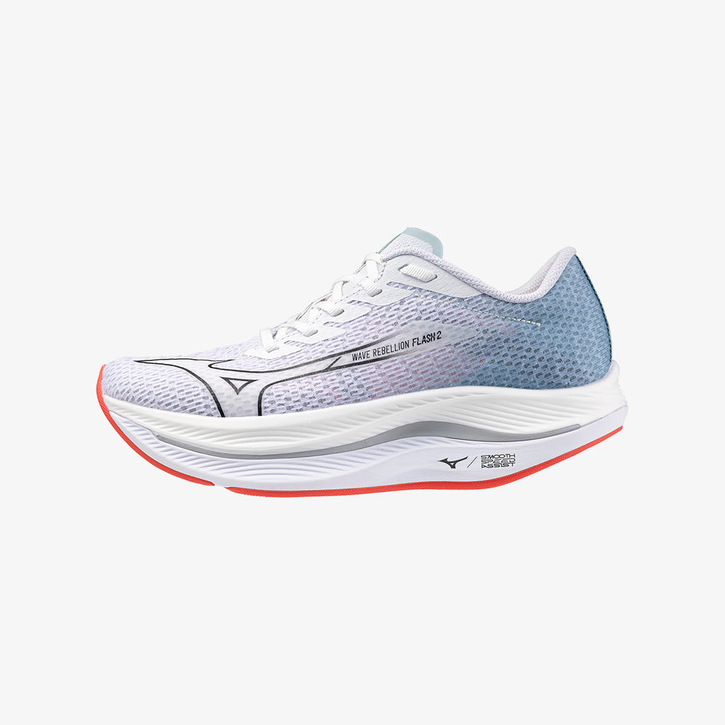 Mizuno WAVE REBELLION FLASH 2 Bílé Šedé | CZ_MZN67024